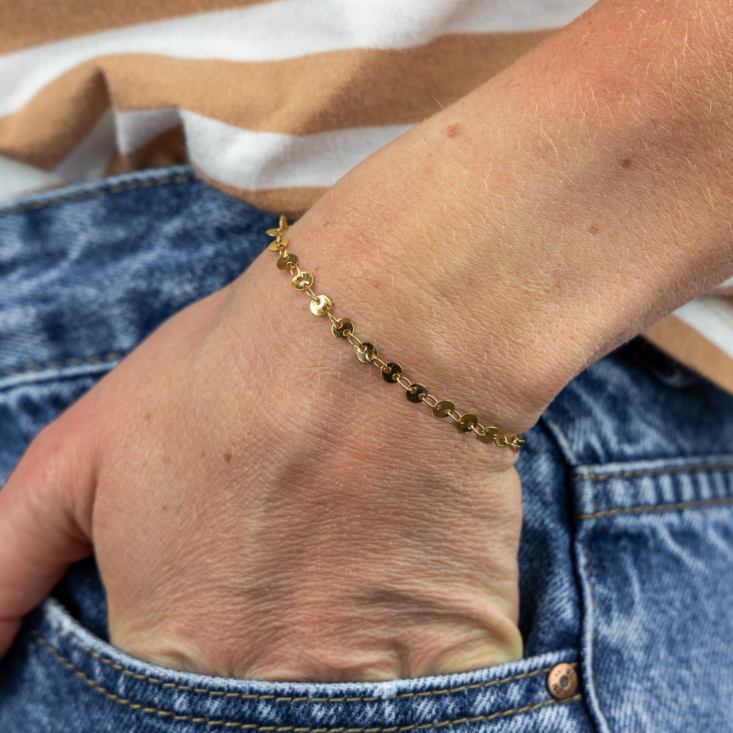 Coin Chain Bracelet
